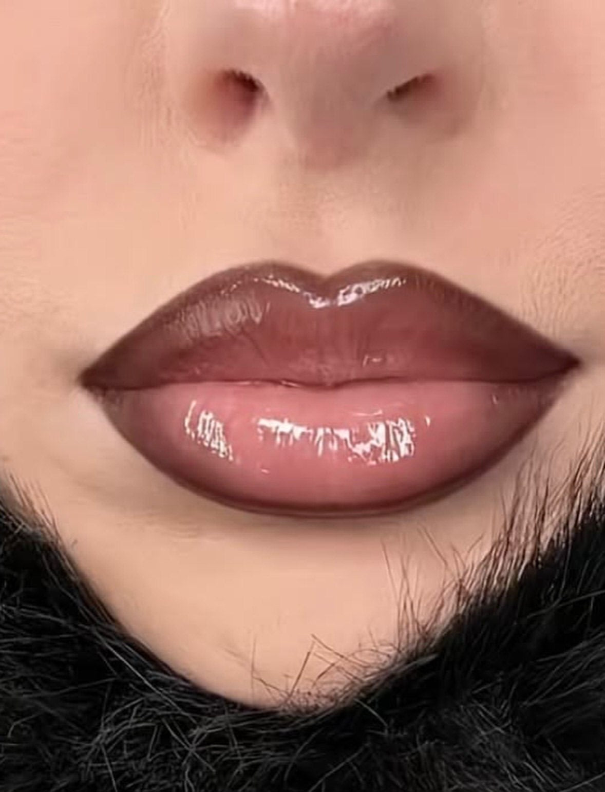 ⁨ 💋🍓✨ تحديد شفاه تنتي Rose Berry 🎀